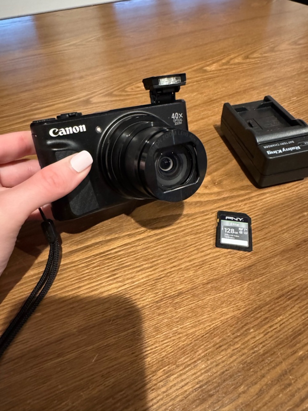 Canon SX740 Black Compact Digital Camera with Flip Screen and 40x Zoom